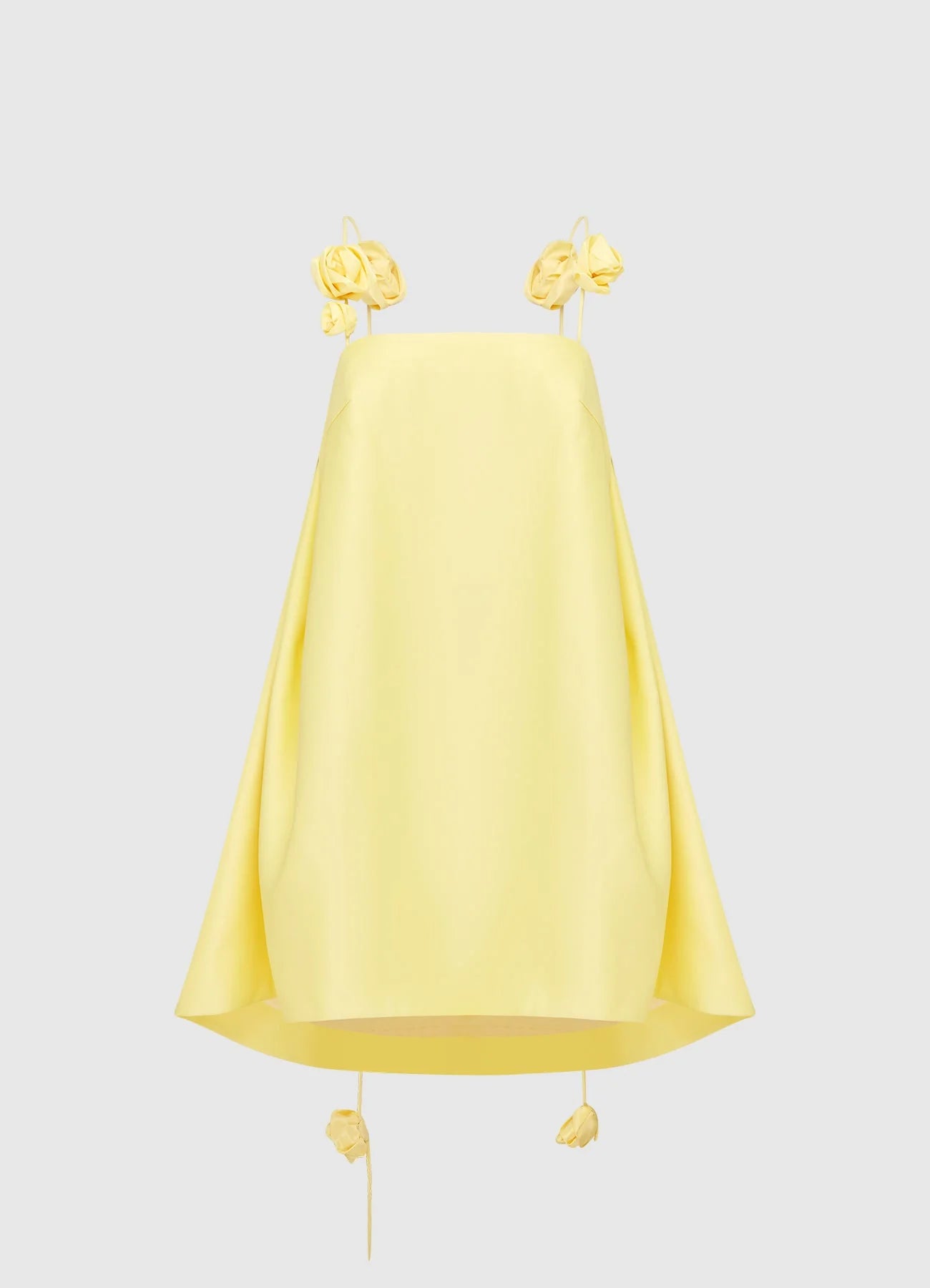 Rosalina High-Low Kleid mit 3D-Blumenapplikationen