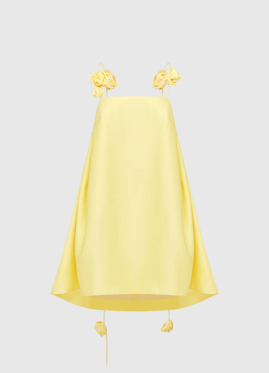 Rosalina High-Low Kleid mit 3D-Blumenapplikationen